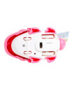 String-Sliding Little Crocodile Pendant Clip - Pink